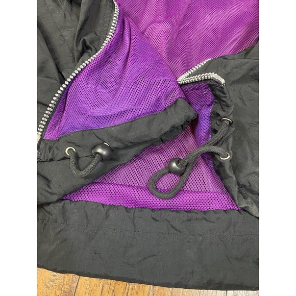 Vintage 1990s NBA Utah Jazz Windbreaker Jacket Starter Tag Size M - Picture 4 of 13